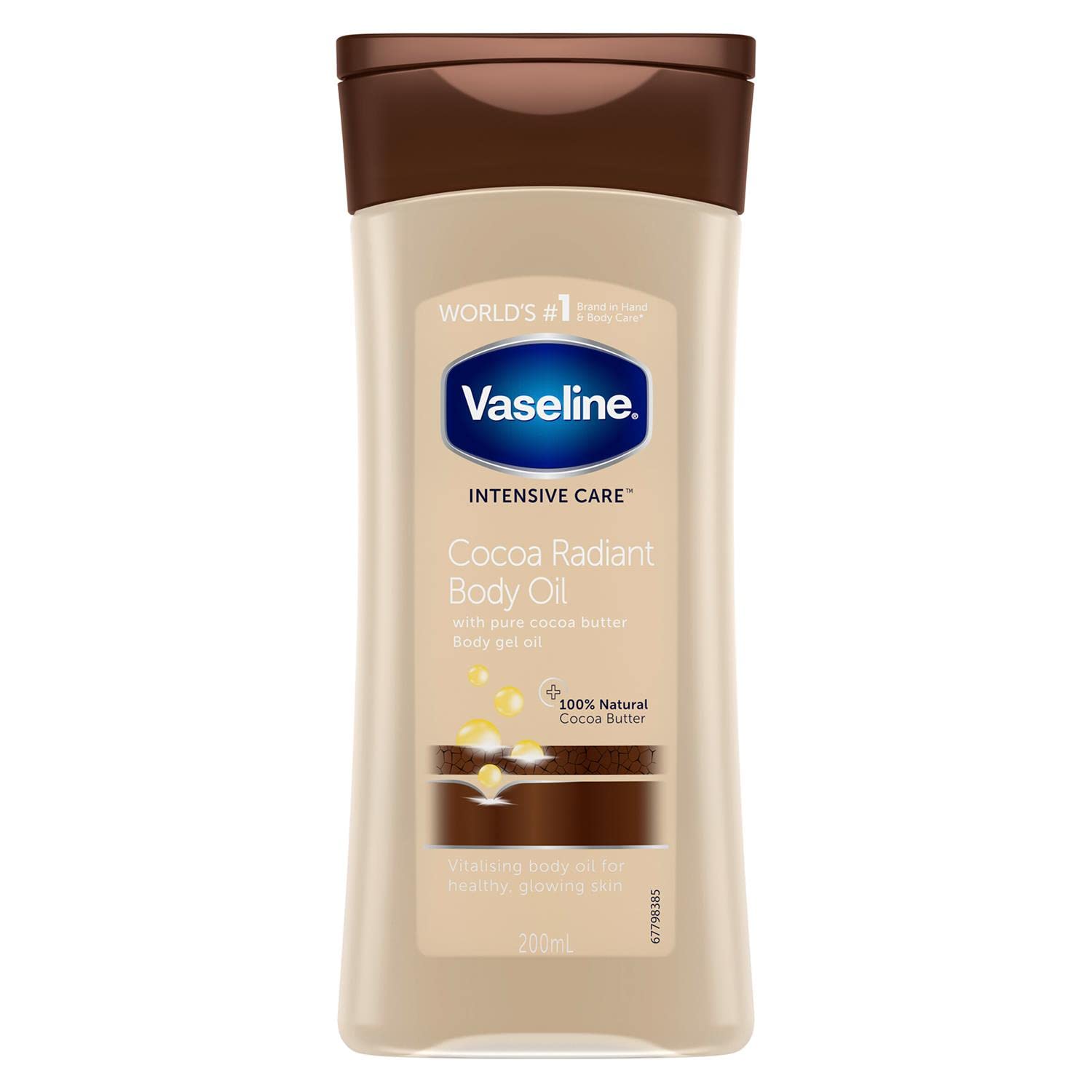 Vaseline Total Moisture Cocoa Radiant Body Gel Oil - 6.8 oz - 2 pk