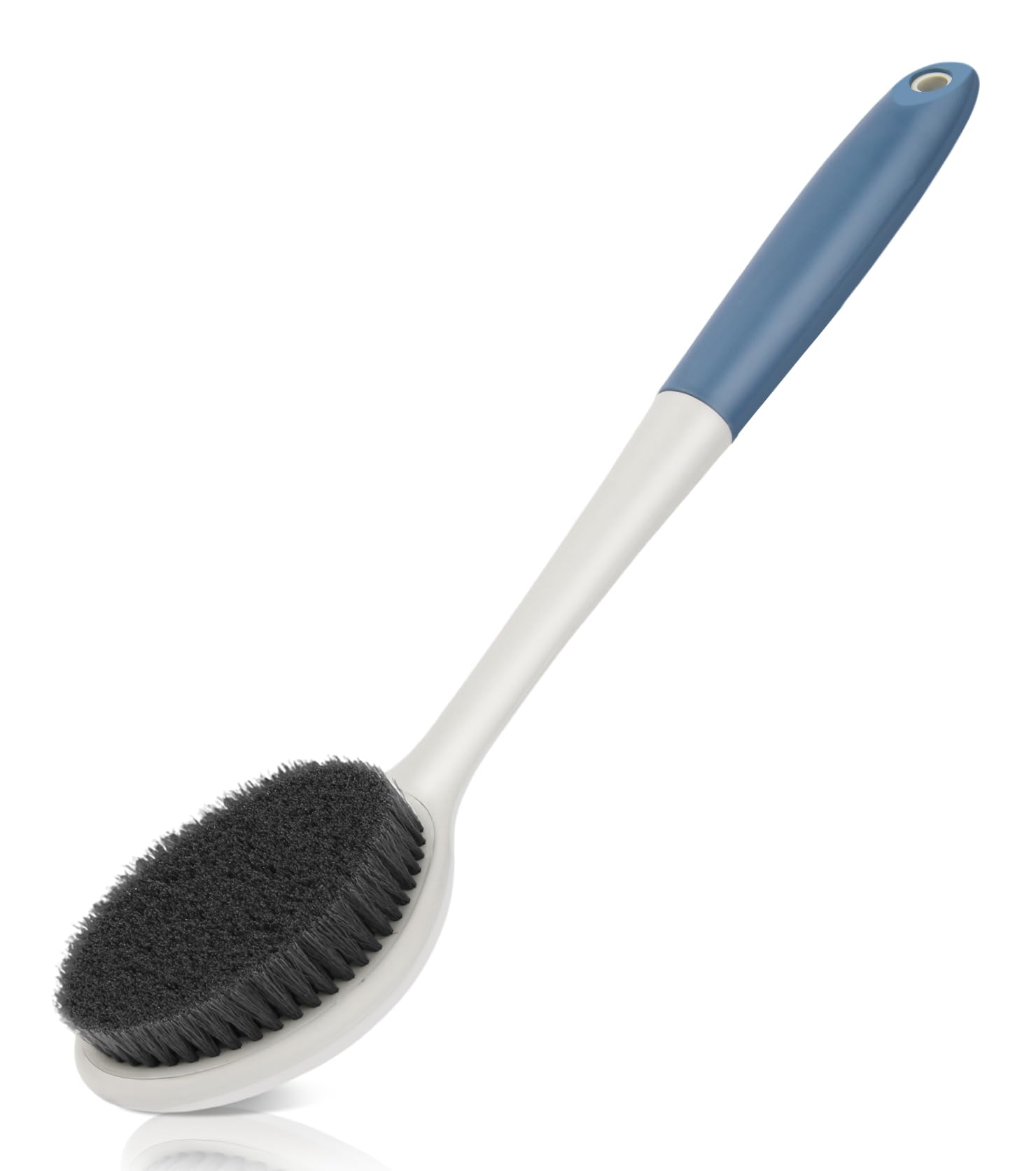 surlees Back Scrubber for Shower for Men & Women 17" | Body Brush for Wet & Dry Brushing | Exfoliating Body Scrubber & Back Brush | Shower Brush with Long Handle for Cellulite & Acne
