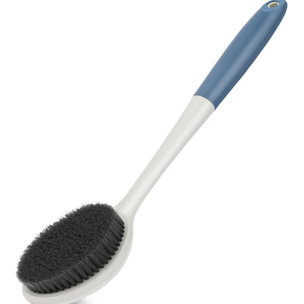 surlees Back Scrubber for Shower for Men & Women 17" | Body Brush for Wet & Dry Brushing | Exfoliating Body Scrubber & Back Brush | Shower Brush with Long Handle for Cellulite & Acne