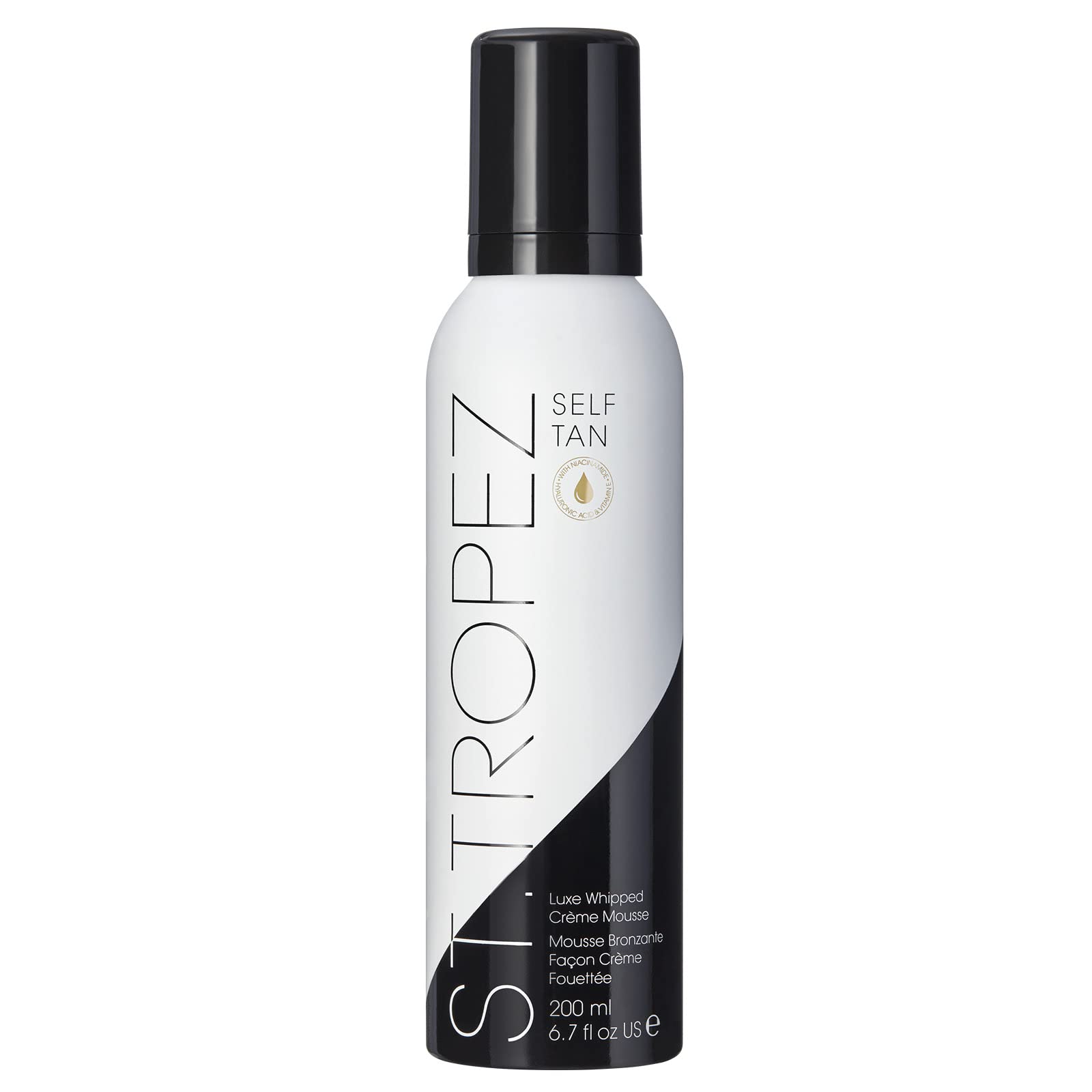 St.Tropez Luxe Whipped Crème Mousse, Luxurious 5-in-1 Self Tan, Niacinamide, Hyaluronic Acid, Vitamin C & E, Vegan, Natural & Cruelty Free, 6.7 Fl Oz