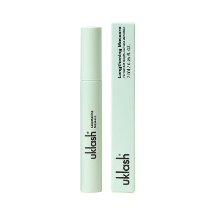 UKLASH Lengthening Mascara (Mascara) - Black, Extra-Black Pigmented, Water-Resistant, Vegan-Friendly, Paraben-Free, Cruelty-Free, Lengthening Formula with Double-Sided Silicone Wand