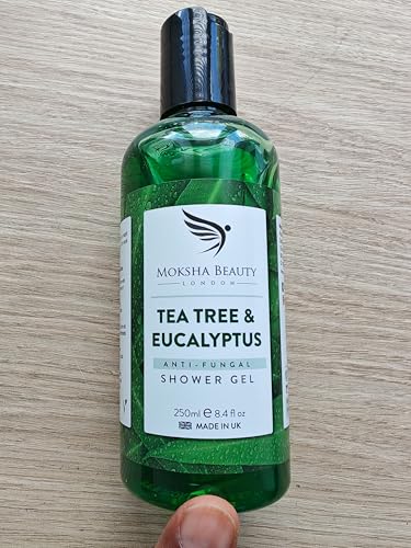 Tea Tree Body Wash Soap – [Made In UK] Natural Antifungal & Antibacterial Shower Gel for Acne Blemishes Pimples | Deep Cleansing Tea Tree Body Wash 250ml