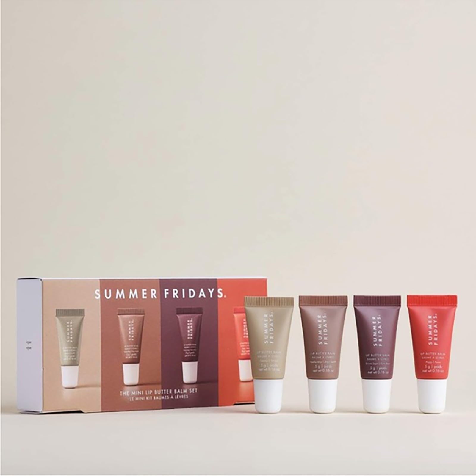Summer Fridayss Lip Butter Balm, Summer Lip Balm Moisturizing Natural Lip Balm (4pc), Locks In Moisture, Moisturizes And Brightened, Contains Shea Butter, For Chapped Lips, For Men And Women