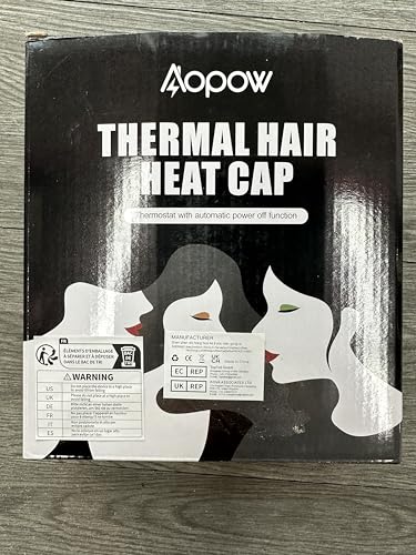Hair Cap Treatment Steamer for Deep Conditioning - Upgraded Thermal Hot Head Heat Hat Electric for Afro Hair Spa Care Home Use with 10 Level Heats Up Quickly, Heating Caps for Hair Treatment