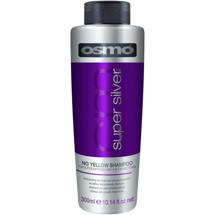 Osmo Super Silver No Yellow Shampoo Eliminates Yellow and Brassy Tones, Brightens Grey and White Hair, Keeps Hair Rich and Vibrant. Sulphate free.10.14 fl oz.