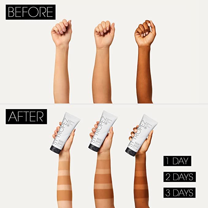 St.Tropez Gradual Tan Firming Lotion, Light/ Medium Shade, Sun Kissed Glow Self Tan Moisturiser, 5 Skincare Benefits, Vegan, Natural & Cruelty Free, 200 ml