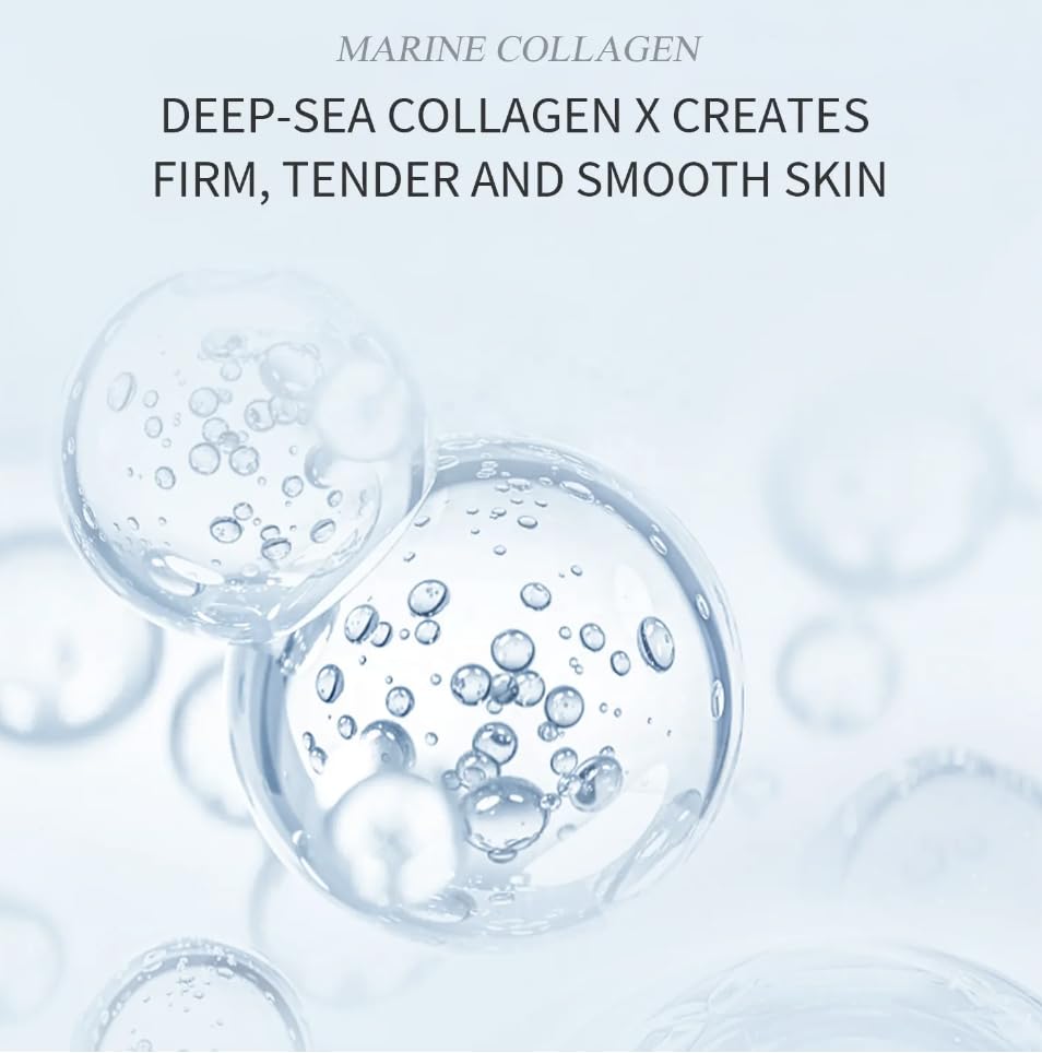 Collagen Face Sheet Mask, Set of 10 - Hydrating Beauty Skincare with Hyaluronic Acid for Women and Men - Moisturising Anti Aging Facial Treatment - Ideal for Sensitive Skin
