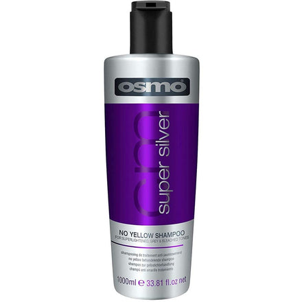 Osmo Super Silver No Yellow Shampoo Eliminates Yellow and Brassy Tones, Brightens Grey and White Hair, Keeps Hair Rich and Vibrant. Sulphate free. 33.81 fl oz.
