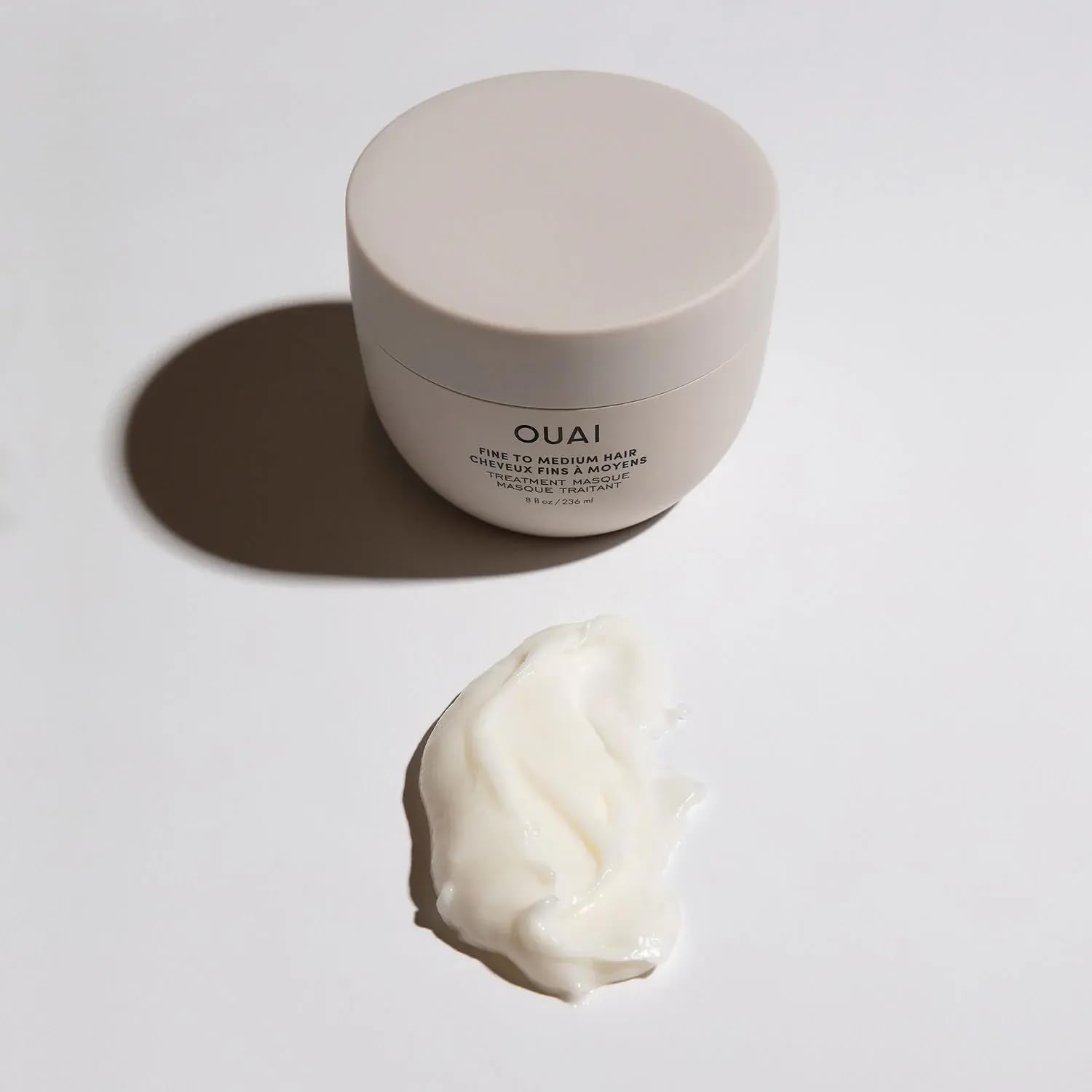 OUAI Fine to Medium Hair Treatment Masque Travel Size - Hair Mask for Hair Repair, Hydration and Shine - With Shea Butter, Keratin and Panthenol - Paraben, Phthalate and Sulfate Free Hair Care - 100ml