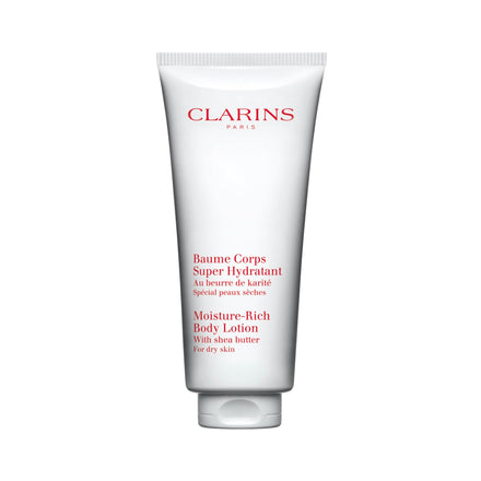 Clarins Moisture-Rich Body Lotion 200ml | Deeply Nourishing Shea Butter Formula, 48-Hour Hydration, Suitable for Dry & Dehydrated Skin