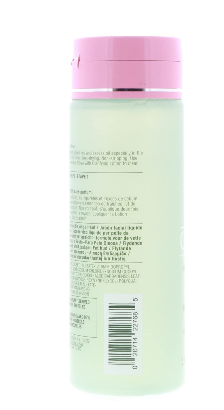 Clinique all about clean liquid facial soap oily skin formula , 200 ml ( Package may vary)