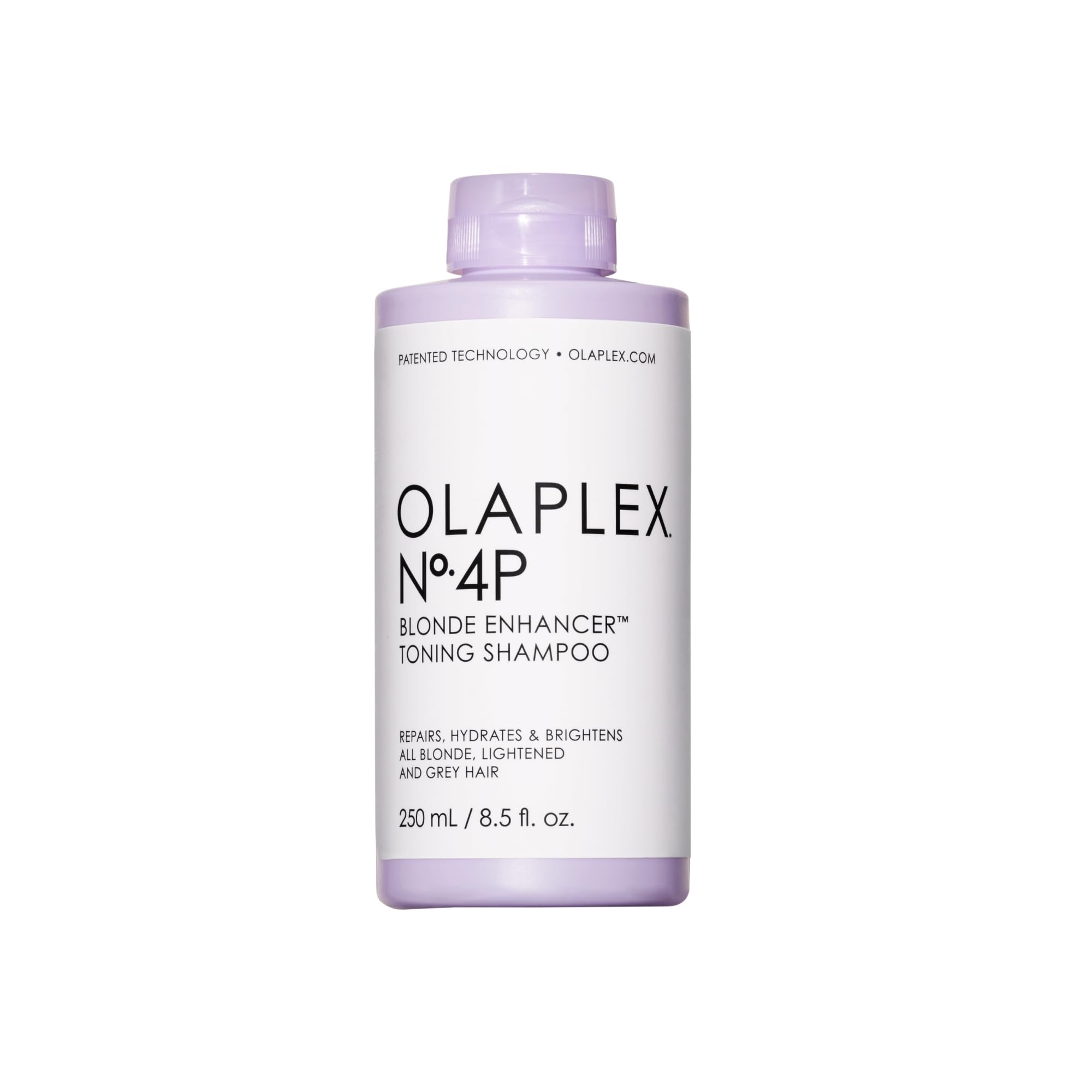 Olaplex No. 4P Blonde Enhancer Purple Toning Shampoo, Repairs, Hydrates, & Brightens All Blonde, Lightened, & Grey Hair, 250ml