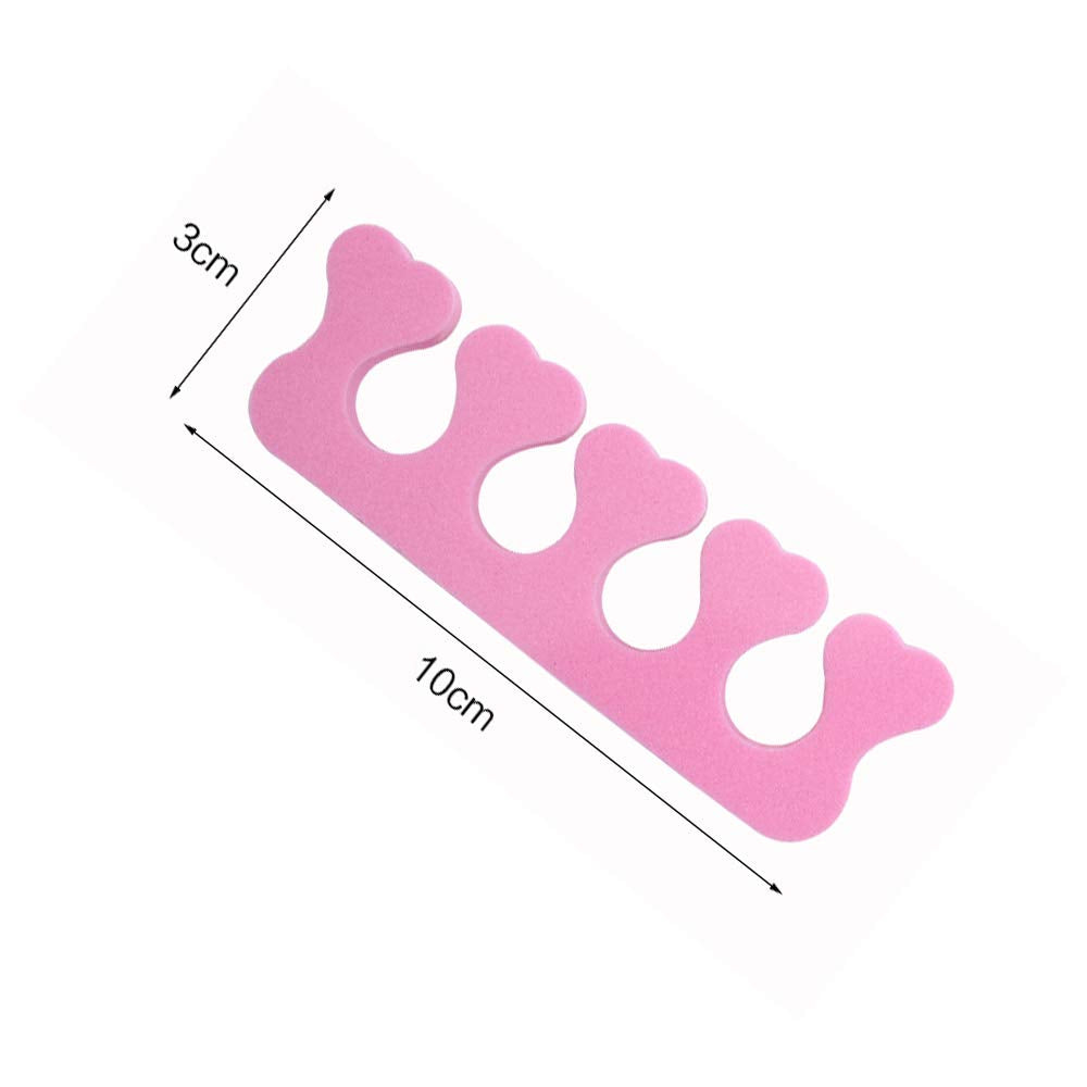 20pcs Soft Foam Sponge Toe Separators Finger Dividers Soft Sponge Finger Divider Spacer Nail Art Manicure Pedicure Tools