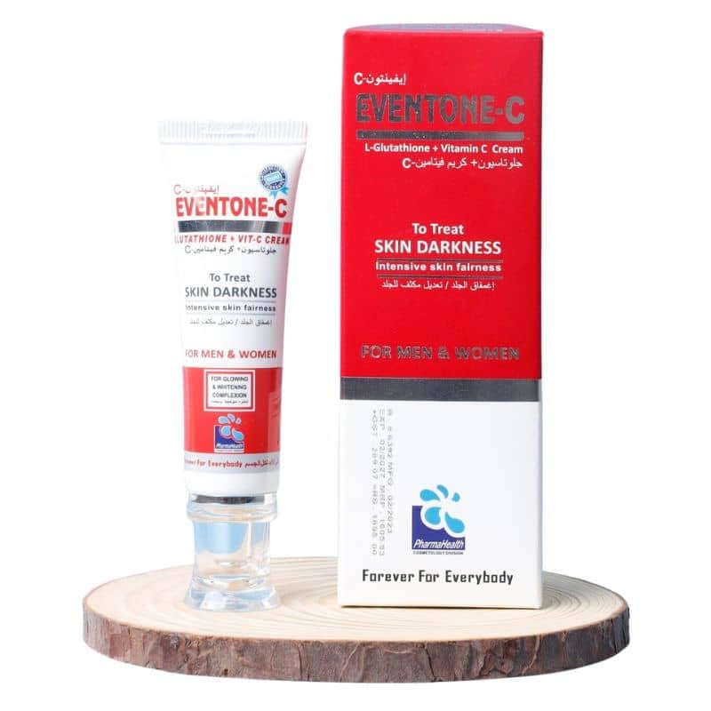 Pharmahealth Eventone-C L-Glutathione & Vitamin C Face Cream – Hydrating & Brightening Moisturizer for Uneven Skin Tone, Anti-Aging, Wrinkle Care – For Men & Women