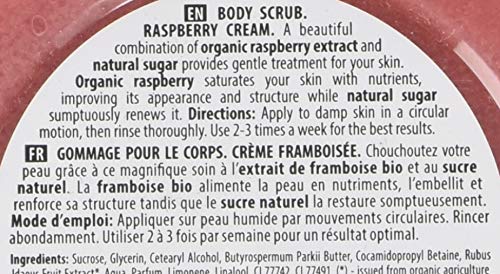 Organic Shop Body Scrub Natural Raspberry Cream and Sugar 250ml