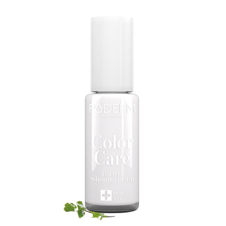 PODERM Swiss-Made Antifungal Nail Polish – White | Breathable Treatment with Tea Tree, Silicon & Biotin | Strengthens, Repairs & Conceals Yellow, Brittle & Damaged Nails | Podiatrist-Developed