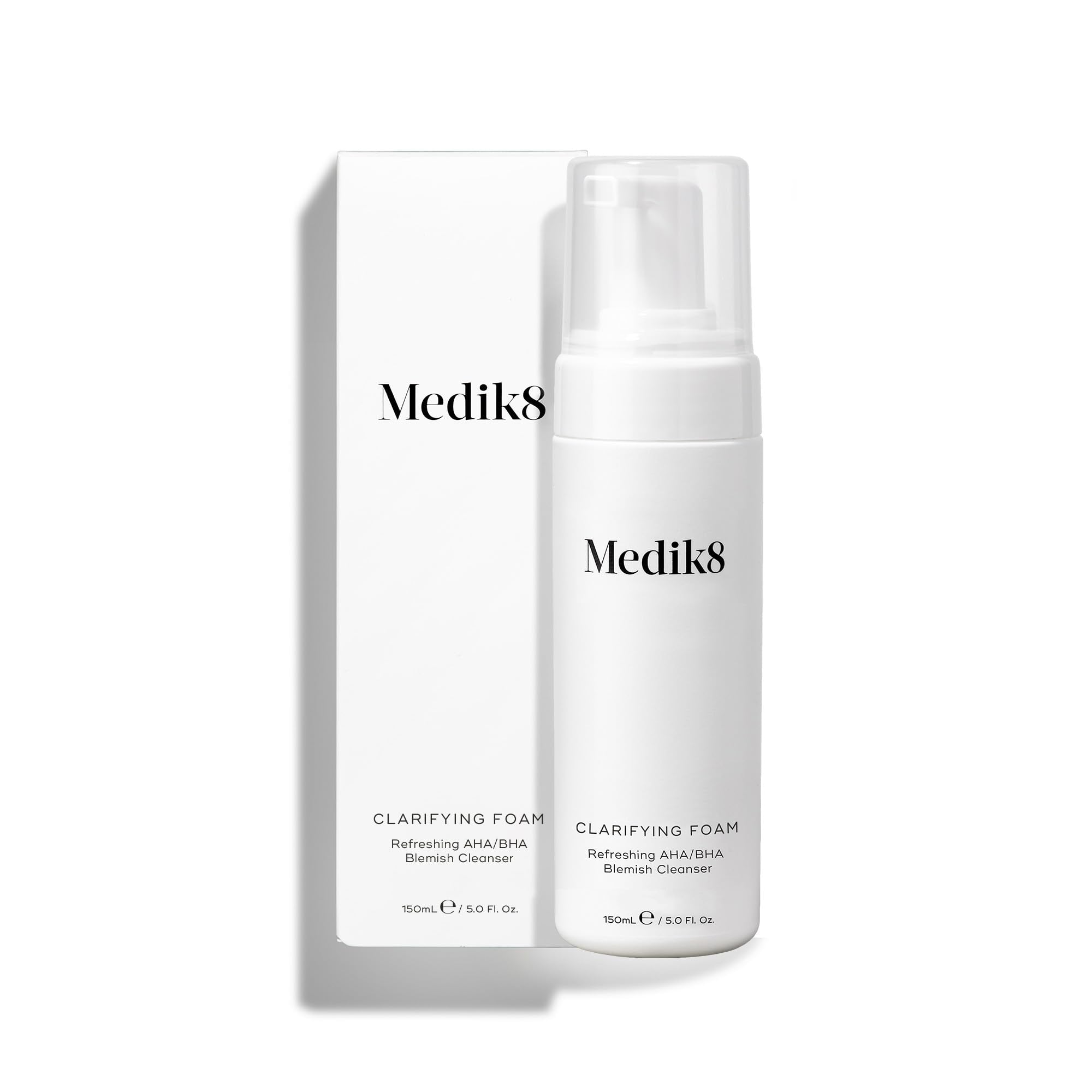 Medik8 Clarifying Foam - Refreshing AHA/BHA Blemish Cleanser - Hydrates & Smooths - For Blemish-Prone Skin - 150ml