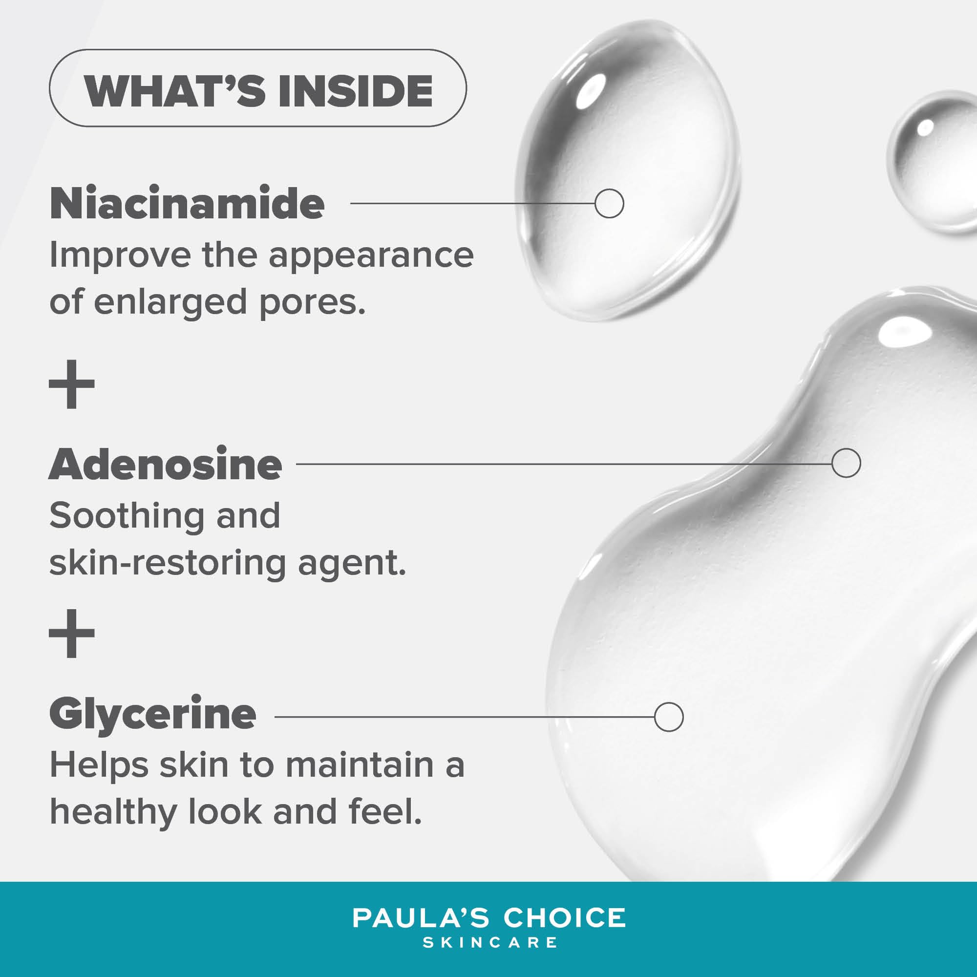 Paula's Choice Skin Balancing Pore Reducing, Hydrating Toner - Refines Enlarged Pores & Tackles Blackheads - with Niacinamide & Adenosine - Combination to Oily Skin - 190 ml