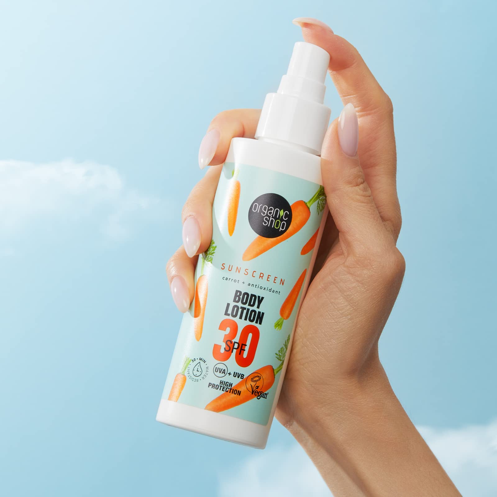 Organic Shop Suncare Body Lotion 30 SPF, 150 ml
