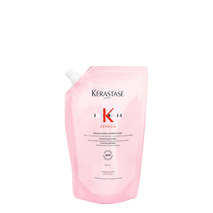 Kerastase Genesis Shampoo Hydra-Fortifiant Refill Pouch - Strengthens & Hydrates, Reduces Breakage, For Weakened Hair, 500ml