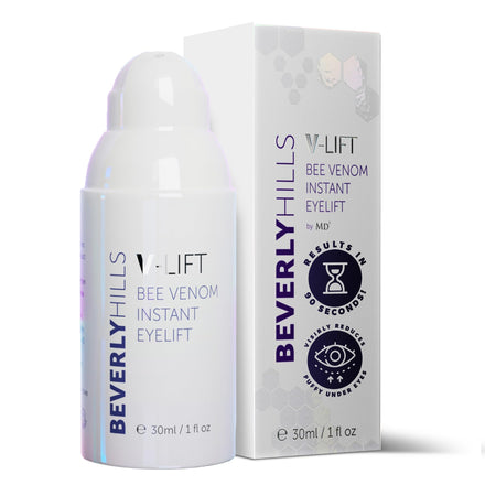 BEVERLY HILLS V-Lift Instant Eye Lift and Tuck Bee Venom Serum for Treating Puffy Eyes, Dark Circles, and Wrinkles