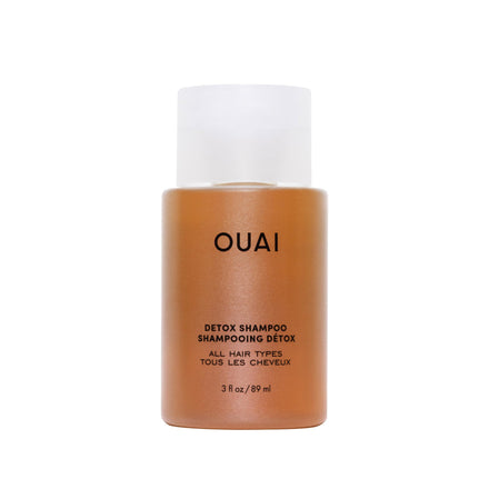 OUAI Detox Shampoo Travel Size - Clarifying and Removing Build Up, Dirt, Oil, Product and Hard Water - Apple Cider Vinegar & Keratin for Clean, Refreshed Hair - Sulfate-Free Hair Care - 89ml