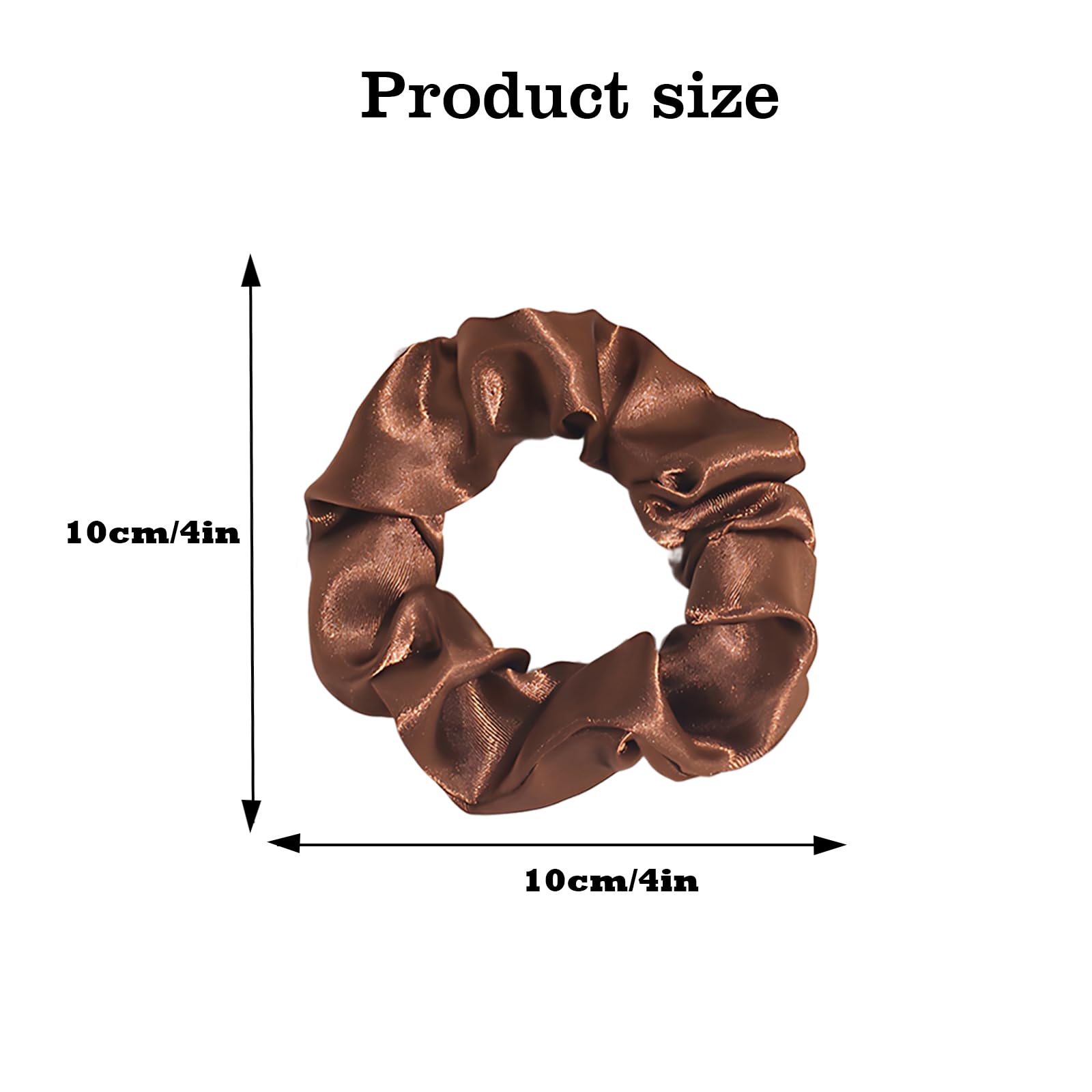 Silk Scrunchies for Hair, 6 Pcs Shunshi Hair Bobbles Soft Elastic Satin Silk Hair Scrunchies for Women, Skinny Hair Bands, Silk Satin Hair Ties,Hair Ties Ropes Hair Accessories for Women Girls Teens