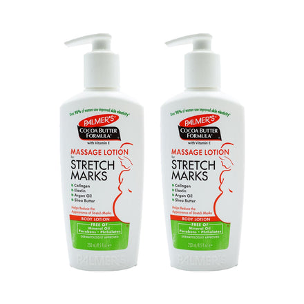 Palmer's Stretch Mark Lotion -Advanced Stretch Mark Removal Formula with Cocoa Butter - Anti Stretch Mark Lotion Pregnancy 250ML Pack of 2