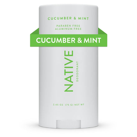 Native Deodorant Contains Naturally Derived Ingredients, 72 Hour Odor Control | Deodorant for Women and Men, Aluminum Free with Baking Soda, Coconut Oil and Shea Butter | Cucumber & Mint