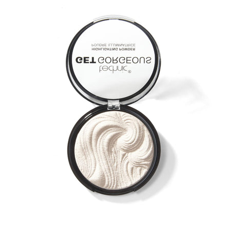 Technic Get Gorgeous Highlighting Powder - Pressed Shimmer Face Makeup Compact for a Natural Glow. Shade: Original