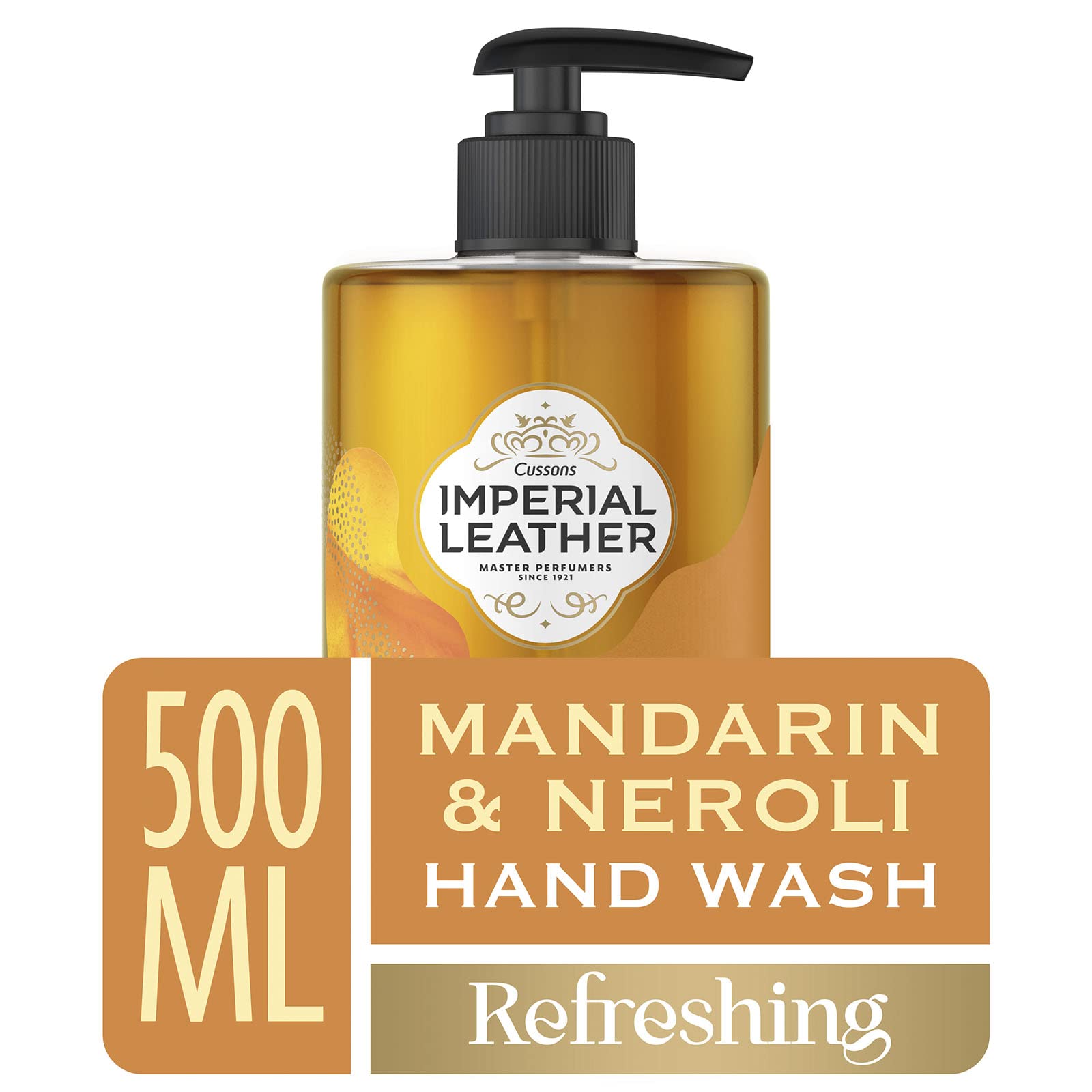 Imperial Leather Refreshing Hand Wash, Mandarin & Neroli, Antibacterial, Signature Oil Blend, Gentle Skin Care, Bulk Buy, Pack of 6 x 500ml