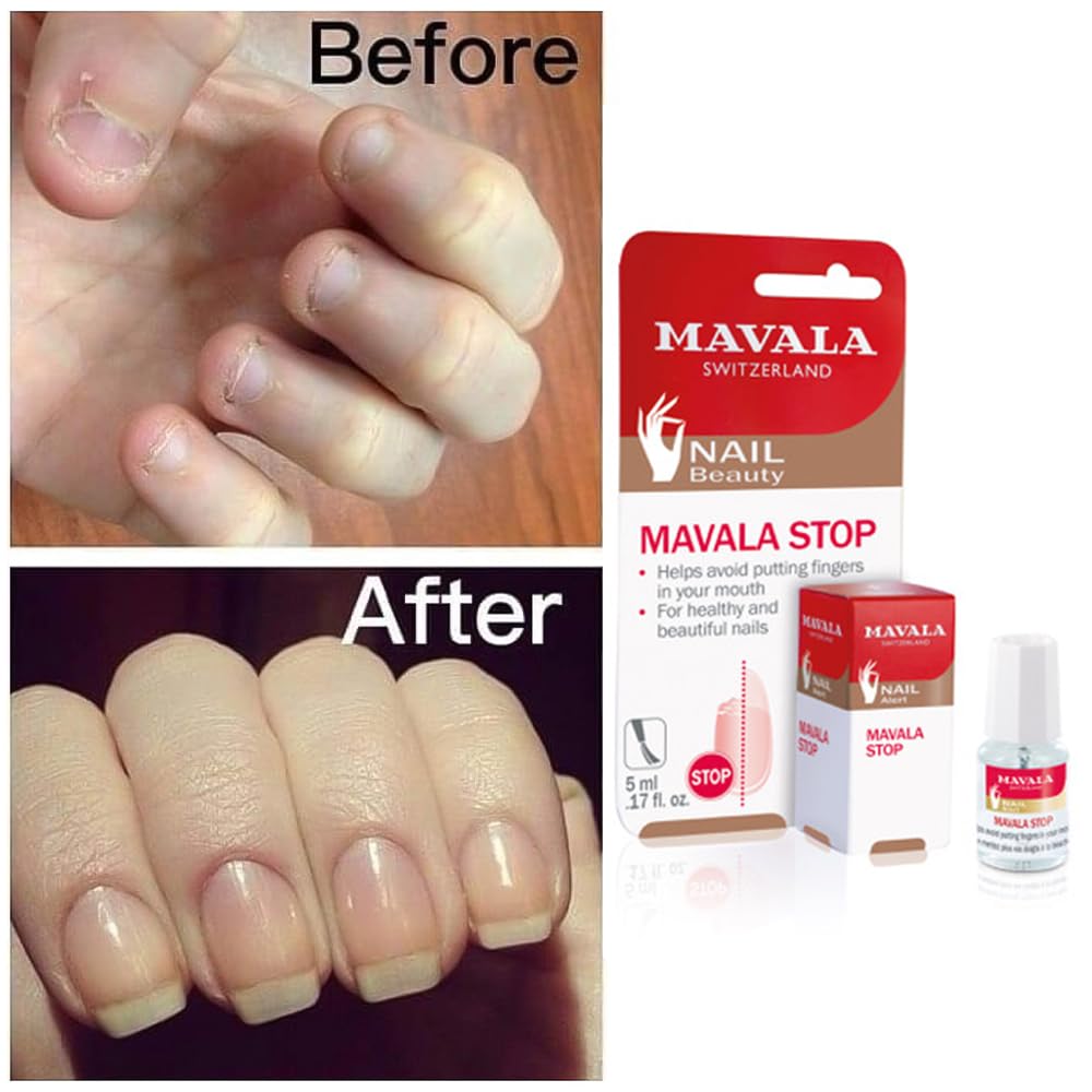 Mavala Stop Deterrent Nail Polish Treatment Stops Putting Fingers In Your Mouth, For Ages 3+, 5 ml (Pack of 1)