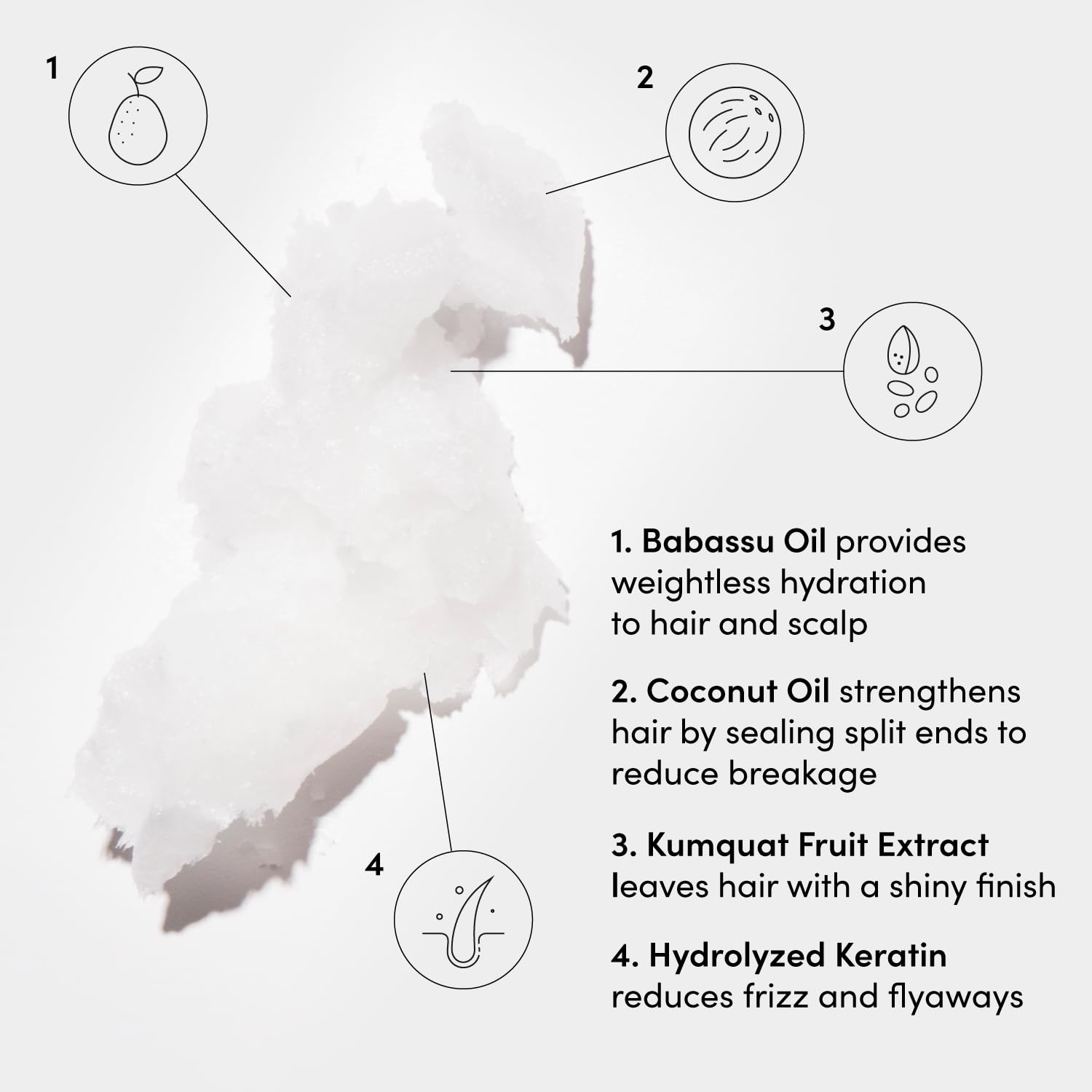 OUAI Medium Shampoo + Conditioner Set - Nourishes with Babassu and Coconut Oils, Strengthens with Keratin & Adds Shine with Kumquat Extract - Free of Parabens, Sulfates & Phthalates - 300 ml Each