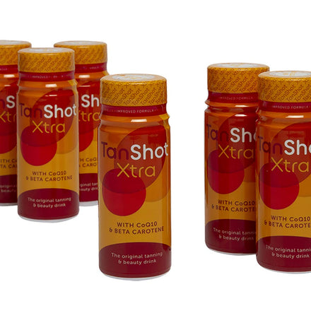 X6 Tanshot / Sunshot Tanning drinks, Promotes tanning and cares for your skin (X6 60ml bottles) by tanshot