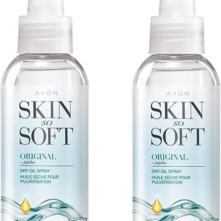 2 x Avon Standard Skin So Soft Dry Oil Spray 150ml, Formulated with Jojoba Oil and Vitamin E to Lock in Moisture, 2 x 150ml