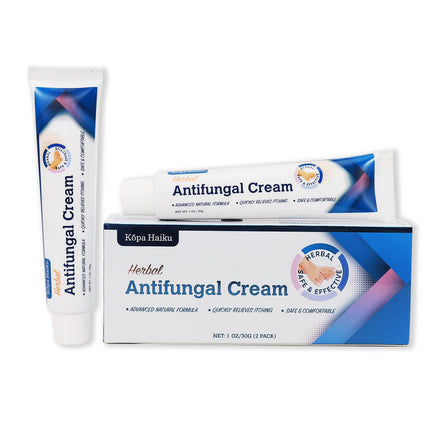 Antifungal Herbal Cream: for Athlete's Foot Jock Itch Ringworm – Moisturizing Botanical Formula for Healthy Skin (30 g (Pack of 2))