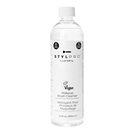STYLPRO 500ml Unique Formula | Vegan | Makeup Brush Conditioning Cleanser | Makeup Brush Cleaner | Removes Makeup, Dead Skin, Bacteria and Dirt from your Makeup Brushes |Free from Alcohol and Parabens
