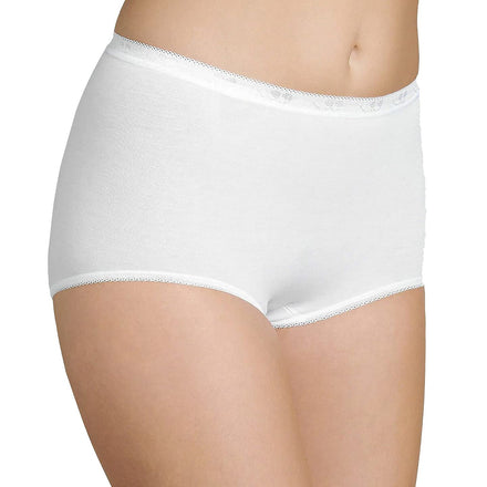 Sloggi Womens 3 Pack Zero Feel High Waisted Cheeky Cotton Underwear or Panties for Ladies Basic Maxi Briefs