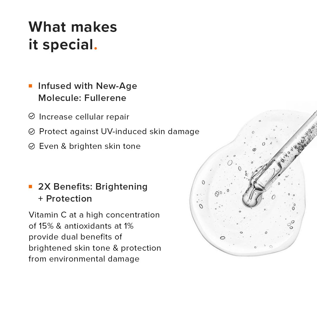 Minimalist 16% Vitamin C Serum With Vitamin E & Ferulic Acid to Enhance Brightness, White, 20 ml (Pack of 1)