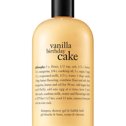 philosophy vanilla birthday cake shower gel | 480ml | bubble bath | body wash