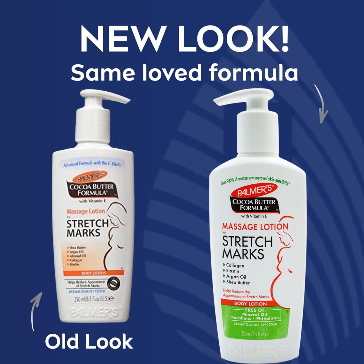 Palmer's Stretch Mark Lotion -Advanced Stretch Mark Removal Formula with Cocoa Butter - Anti Stretch Mark Lotion Pregnancy 250ML Pack of 2