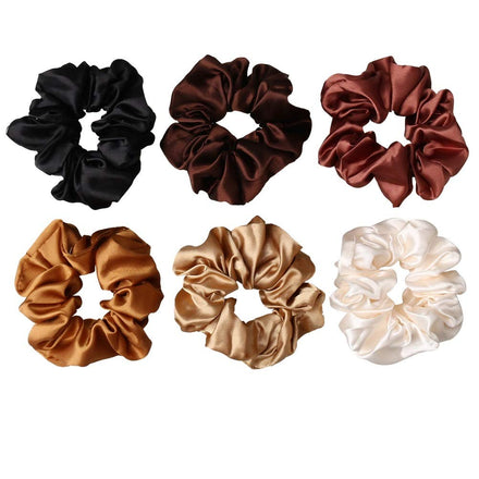 6 Pcs Lager Velvet Scrunchies, Soft Hair Scrunchies for Girls, Elastic Hair Ties Ropes Hair Accessories