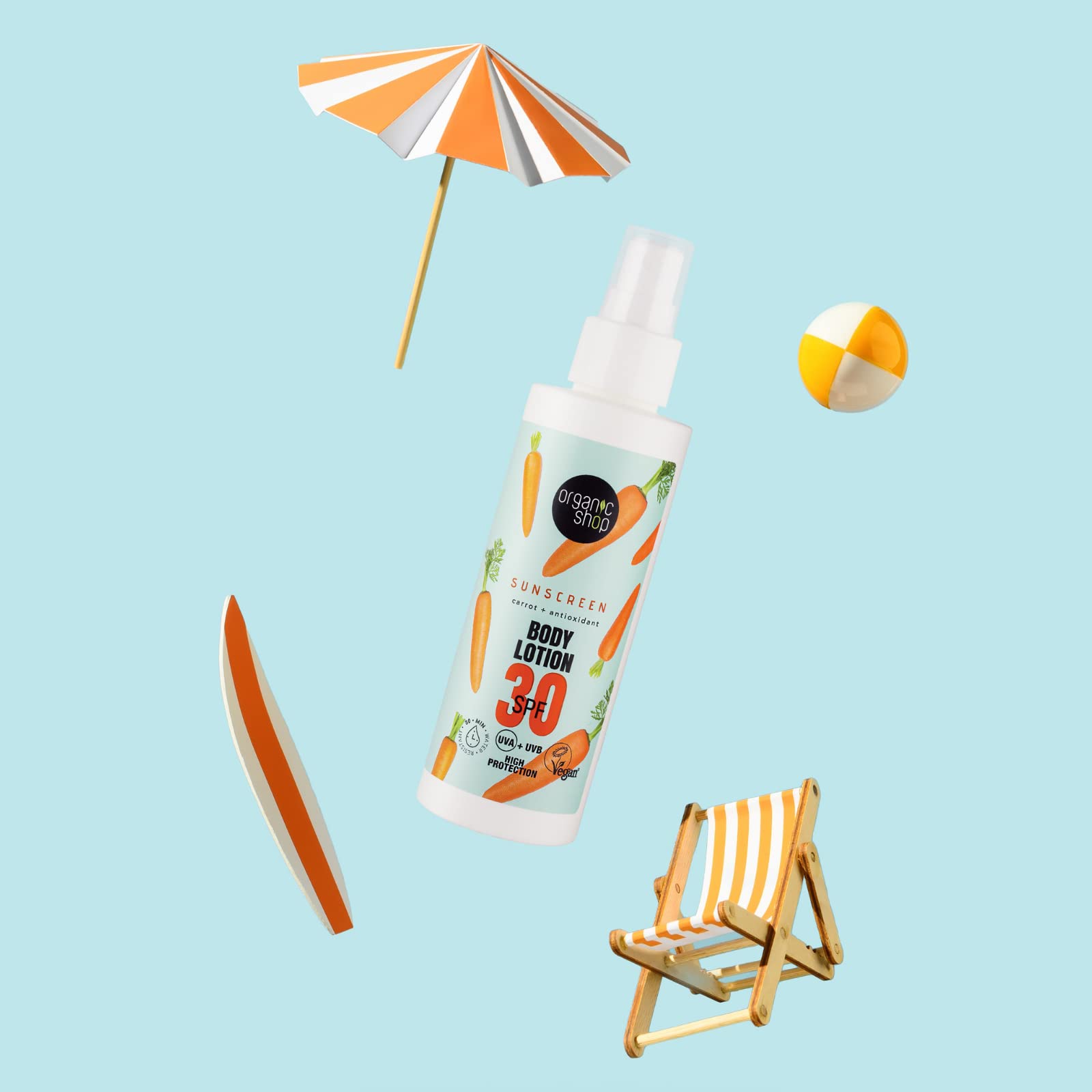 Organic Shop Suncare Body Lotion 30 SPF, 150 ml