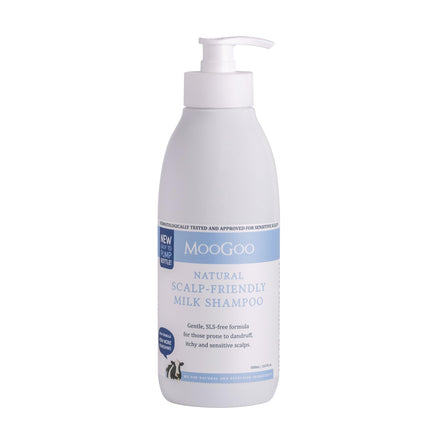 MooGoo Milk Shampoo – For Itchy, Dry, Eczema, Psoriasis & Dandruff Prone Scalps – SLS, Silicone, Sulfate & Paraben Free - Natural & Gentle Formula – 500ml / 16.9 fl.oz.