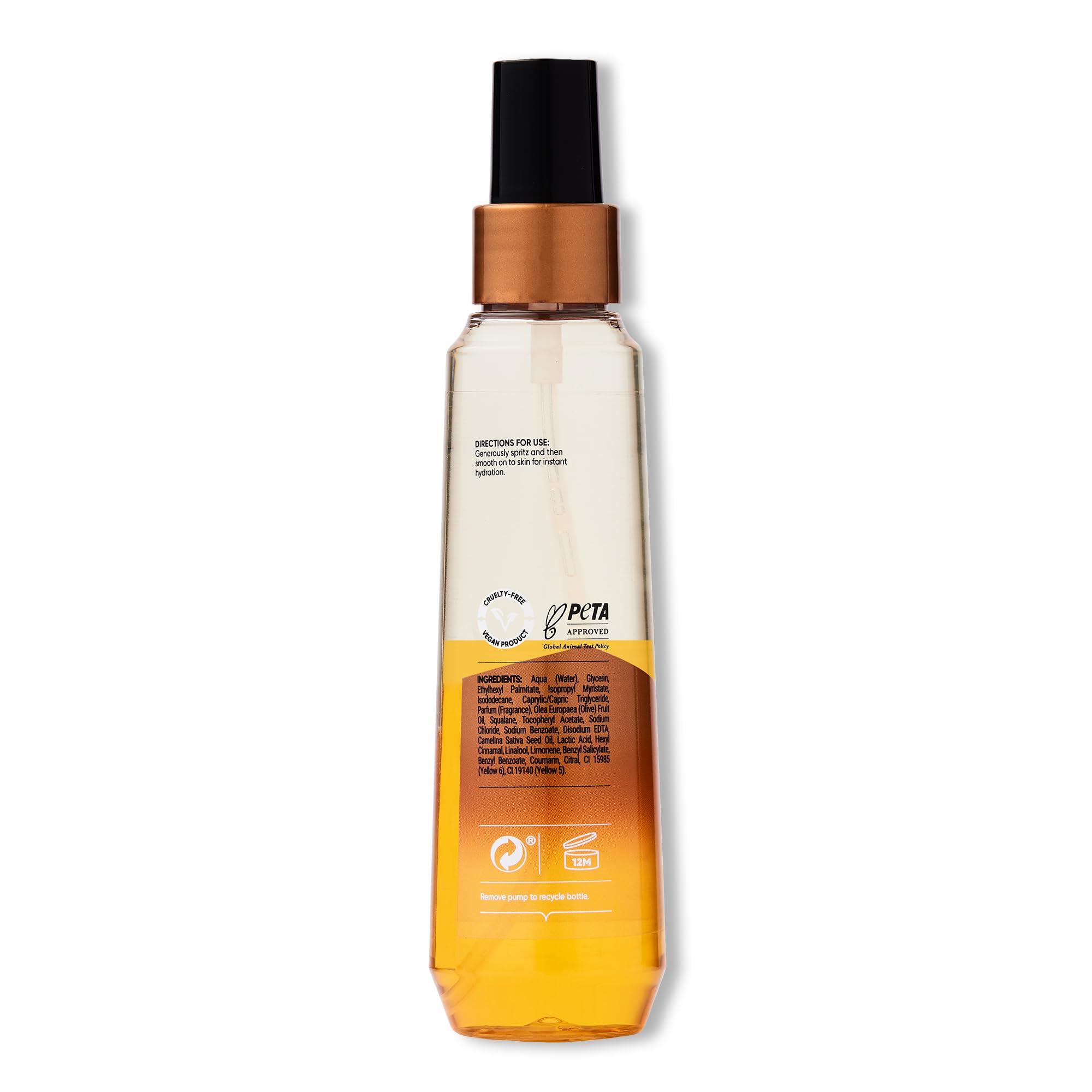 Sanctuary Spa Body Oil Spray, No Mineral Oil, Cruelty Free and Vegan Body Spray Moisturiser, 150 ml