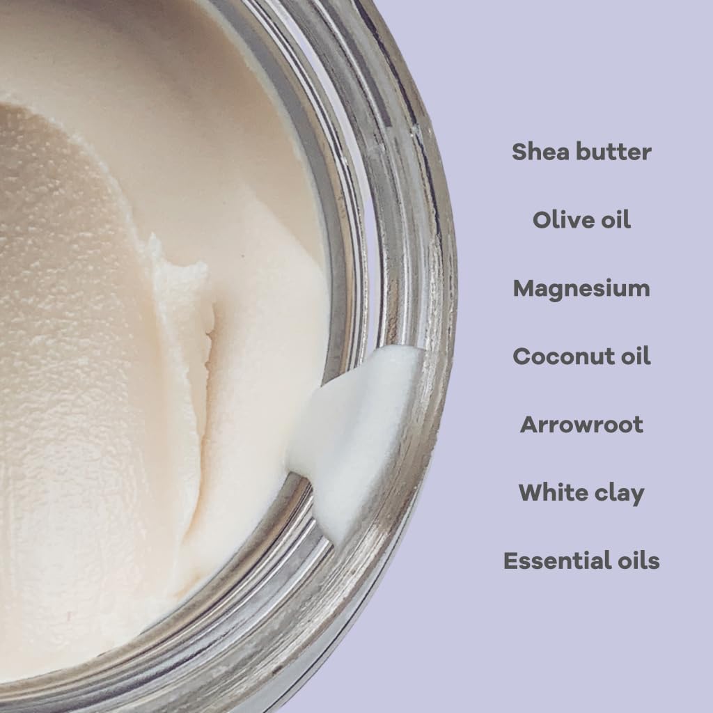 The Natural Deodorant Co, Gentle Deodorant Cream Lavender 55g, Aluminium Free, Plastic Free, Sensitive Skin