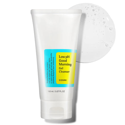 COSRX Low pH Good Morning Gel Cleanser, 5.07 fl.oz / 150ml | Mild Face Cleanser | Korean Skin Care for Acne Prone Skin, PH Balancing, Anti Acne, Breakouts Treatment