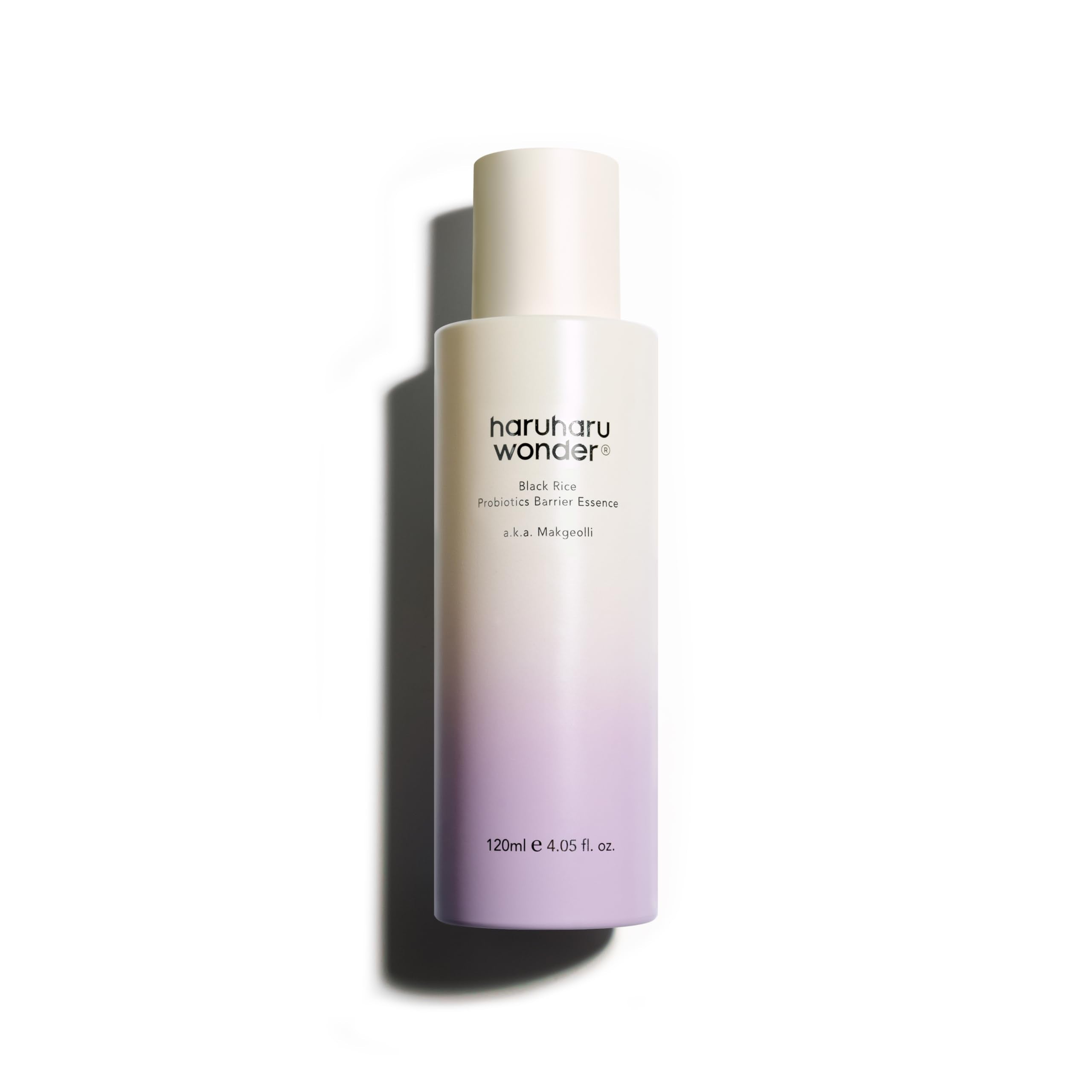 haruharu Wonder Black Rice Probiotics Barrier Essence 4.05 fl. oz., Essence Toner to Strengthen Skin Barrier with Ceramides, Fermented Ingredients, Milky Essence, Moisturizing, Plumping