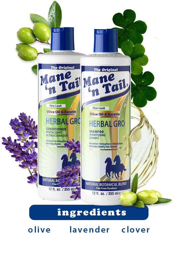 Mane 'n Tail Herbal Gro Shampoo and Herbal Gro Conditioner Twin Pack