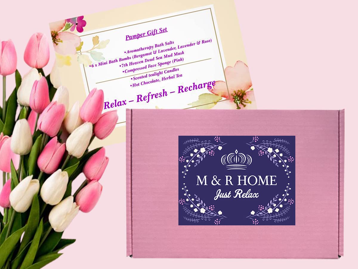 Pamper Gifts for Women, Self Care Package – Mother’s Day Gift, Relaxation, Spa Gifts for Her, Hug in a Box – Thank You Gift, Birthday Hampers for Women